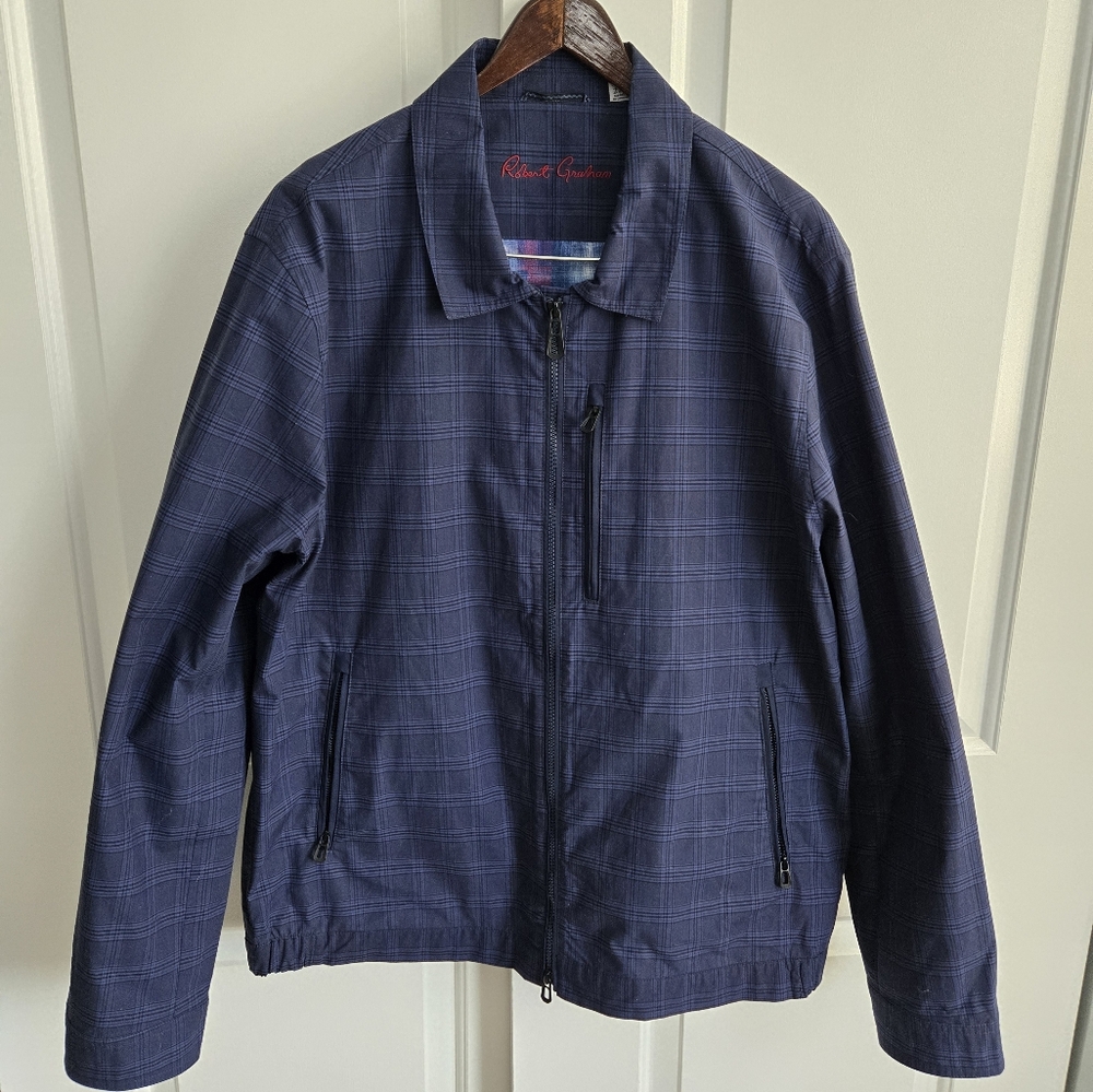 Robert Graham Navy Plaid Men's Jacket